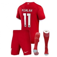 23/24 Liverpool Home Kids kit Football Shirt For With Shorts Socks 23/2024 Children's Virgil M.SALAH MAC ALLISTER LUIS DIAZ Football Jersey Set