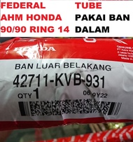 Ban FEDERAL HONDA AHM 90/90 ring 14 Ban Luar Belakang Motor Beat Vario