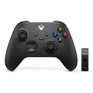 Xbox 新版 無線控制器 手把 含 Win10用 無線轉接器 ＋ 頂級桿套  黑色  臺灣代理版