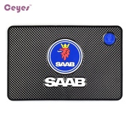 Car Dashboard Sticky Pad Interior Accessories Car Styling Case For Saab 93 95 9000 900 428 Auto Emblems Anti Slip Sticker Mat