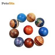 [PETSOLA] Solar System Planet Toy Set PU Foam Planet Stress Ball Educational Astronomy Toys for Chil