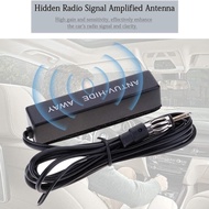 Car Electronic Radio Antenna Car Invisible Amplifying Antenna 12V Electronic FM/AM Radio Antenna