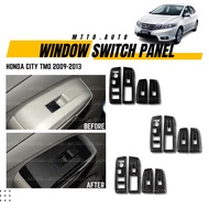 MTTO Honda City Tmo 2009-2013 Interior Door Window Switch Panel Cover Accessories