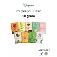 Poupeepou Masker BPOM & Halal 10gr Organik | Masker Wajah Bubuk Deluna Scrub Lulur Badan