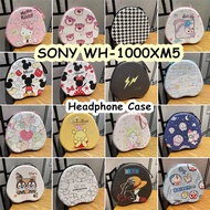READY STOCK! For SONY WH-1000XM5 Headphone Case Super Cool CartoonHeadset Earpads Storage Bag Casing Box