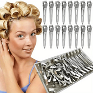 30/50pcs Professional Women's Salon Fixed Hair Clips, 5.5cm Curling Metal Hair Clips, Root Volumizin