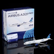 SQ Wings 1/200 United Airlines A321 Metal Aircraft Model N44550