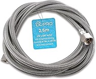 DL-pro 2.5 m Reinforced Flexible Hose 3/8 x 3/8 Inch Female Thread/Female Thread with Cone Seal Acco