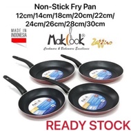 MAKCOOK Zaffiro Non Stick Fry Pan / Kuali Non Stick / Kuali Goreng Telur / Frying Pan / Kuali Leper 