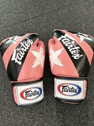 Fairtex 10oz 粉黑星形拳擊手套
