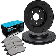 R1 Concepts Rear Brakes and Rotors Kit |Rear Brake Pads| Brake Rotors and Pads| Ceramic Brake Pads a