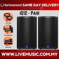 Turbosound iQ12 2500-Watt 12" Powered Speaker w/Wireless Mic, Speaker Stand And Cable - Each/Pair ( 
