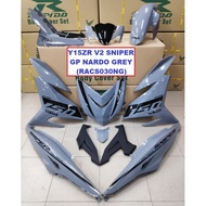 Cover Set Rapido Y15ZR V1 V2 Yamaha Sniper GP Nardo Grey Pink Ysuku Accessories Motor Y15 Coveset Pink Kelabu