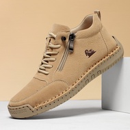 Hand-Stitched Women's Shoes Soft-Soled Flat Shoes Casual Shoes A805 Martin Boots 4.3