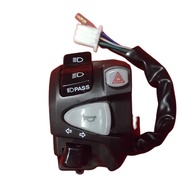 motorcycle handle Handle switch left side with passing/hazard for nmax155（plug and play）/click 12