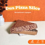 Laminated Pizza Slice Box / Pizza Slice Box / Crepes Box / Kraft Pizza Box / Motif Pizza Box