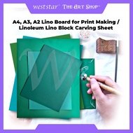 [Weststar] A4, A3, A2 Lino Board For Print Making Carving Board Lino Sheet Linoleum Lino Block Carvi