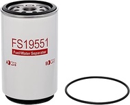 FS19551 Fuel/Water Separator Spin-On, Compatible with Freightliner Volvo Blue Bird Hino Trucks, Repl