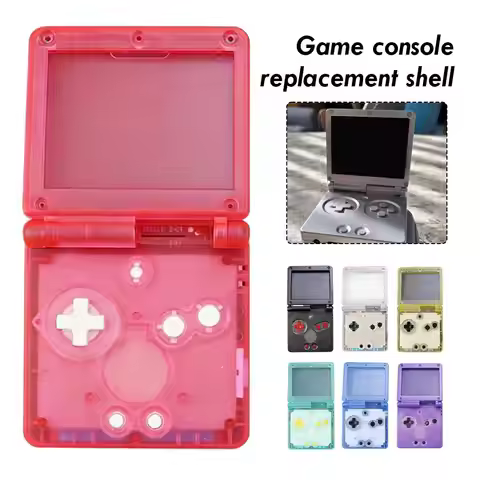 Game Console Replacement Shell with Buttons for GBA SP Game Boy Advance SP Frosted Cover Screws Butt