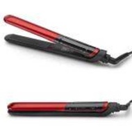UKLISS LCD Display 2-In-1 Ceramic Coating Hair Straightener Comb Curler Care Iron Healthy