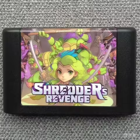 SOR2 Shredder's Revenge 16Bit Game Card For Mega Drive Genesis