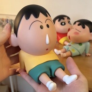 Crayon Shin-Chan Dumb Lazy Phone Holder Nightgown Figure Desktop Three-in-One Ornament Doll Model/8.