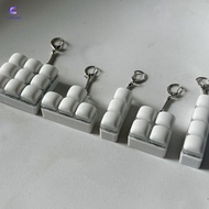 CORSAKI Fidget Keychain, DIY Keyboard 3/4/9Keys Finger Keyboard Cap,  Keys Button Steamed Bread Keyc