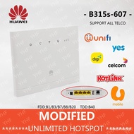 Modify OVPN AIO Unlocked Huawei B315s-607 B315 +2pcs Antenna 150Mbps 4G LTE CPE WIFI ROUTER GATEWAY