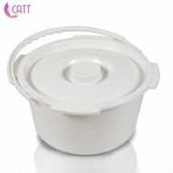 [Dadada] Commode Bucket Commode Pail with Handle with Lid Stable Comfortable Half Pail