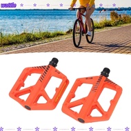 WATTLE 1 Pair Cycle Pedal, Nylon Fiber Boron Steel Axel Bike Flat Pedal, Durable Anti Slip Lightweig