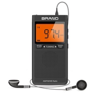 Pocket Digital Display Radio Mini Pocket Radio Weather Radio AM/FM/WB Radio