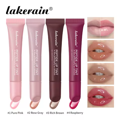 Lip Balm Phone Case Lip Gloss Moisturizing Liquid Lipstick Toast Espresso Raspberry jelly Transparen