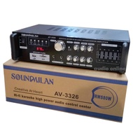 🔊 Power Amplifier AV-3326 | Hi-Fi Karaoke & Bluetooth Audio High Power 2000W (P.M.P.O)