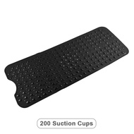 Silicone world PVC Anti-skid Bath Mats Soft Shower Bathroom Massage Mat Suction Cup Non-slip Bathtub