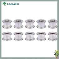 TAMAKO 10Pcs GT2 Idler Pulley, 16 Teeth Aluminum GT2 Timing Belt Idler Pulley, GT2 Pulley 6mm Width 