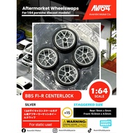 1/64 Wheelswap BBS FI-R CENTERLOCK - STAGGERED ( 11mm R / 10.5mm F )