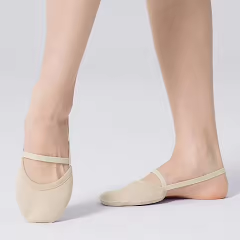 Gymnastic Shoes Half Soles Professional Rhythmic Gymnastics Shoes Women's Half Foot Shoes Children's