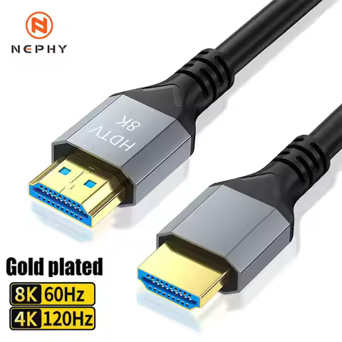 8K HDMI 2.1 Cable 8M 10M Ultra High Speed 8K@60Hz 48Gbps, eARC/ARC, HDCP 2.3, HDR, for RTX, PS5, PC,