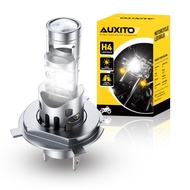 AUXITO 1PCS H4 Projector Headlight For Motorcycle 30W 10000LM With HD Lens 9003 HB2 Headlamp 6500K W
