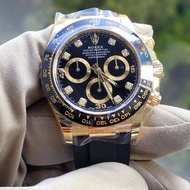 [2023] Rolex Daytona Ref. 116518LN Black Dial in Yellow Gold on Oysterflex Bracelet