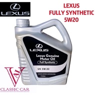 ( 100% ORIGINAL ) LEXUS FULLY SYNTHETIC 5W20 ENGINE OIL ( 4 LITRE )