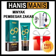 [PANJANG, BESAR &amp; KERAS] HANISMANIS Enlargement Cream Minyak Lelaki Male Oil 男用增大精油男士增粗增大 FREE Pump Pembesar Zakar