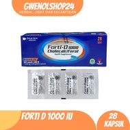 Forti D 1000iu Vitamin D3 Box Contains 28 Capsules Darya | Forti D-1000iu