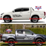 Isuzu dmax car body stickers, cutting stickers, offroad striping stickers, all cars 4x4