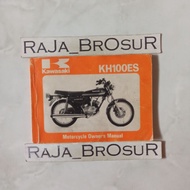 Motorcycle Owners Manual/Manual Book/ Owner's Guidebook kawasaki KH100 ES/KH 100 ES/KH100/KH 100 E3 
