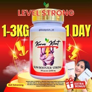 SLIM BOOSTER STRONG KURUS KILAT Pelangsing Badan Cepat dan Ampuh-Obat Diet Herbal-Penurun Berat Bada