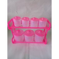 Rainbow Kitchen Set - Kitchen Spice Jar Shelf Set - 7 IN 1 Kitchen Spice Holder