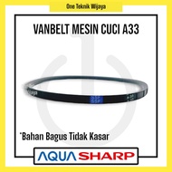 Vanbelt Mesin Cuci A33/Vbelt Mesin Cuci A 820 E untuk merk Aqua, Sharp