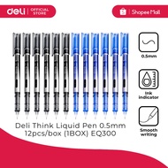Deli EQ300 Think Liquid Pen 0.5mm 12pcs/ box (1BOX) [78EQ300P12]