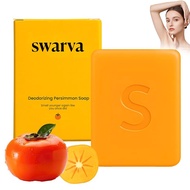 Swarva Persimmon Deodorizing Soap Plant Based Persimmon Bar Soap Reduce Body Smell Hydrating Skin Ba